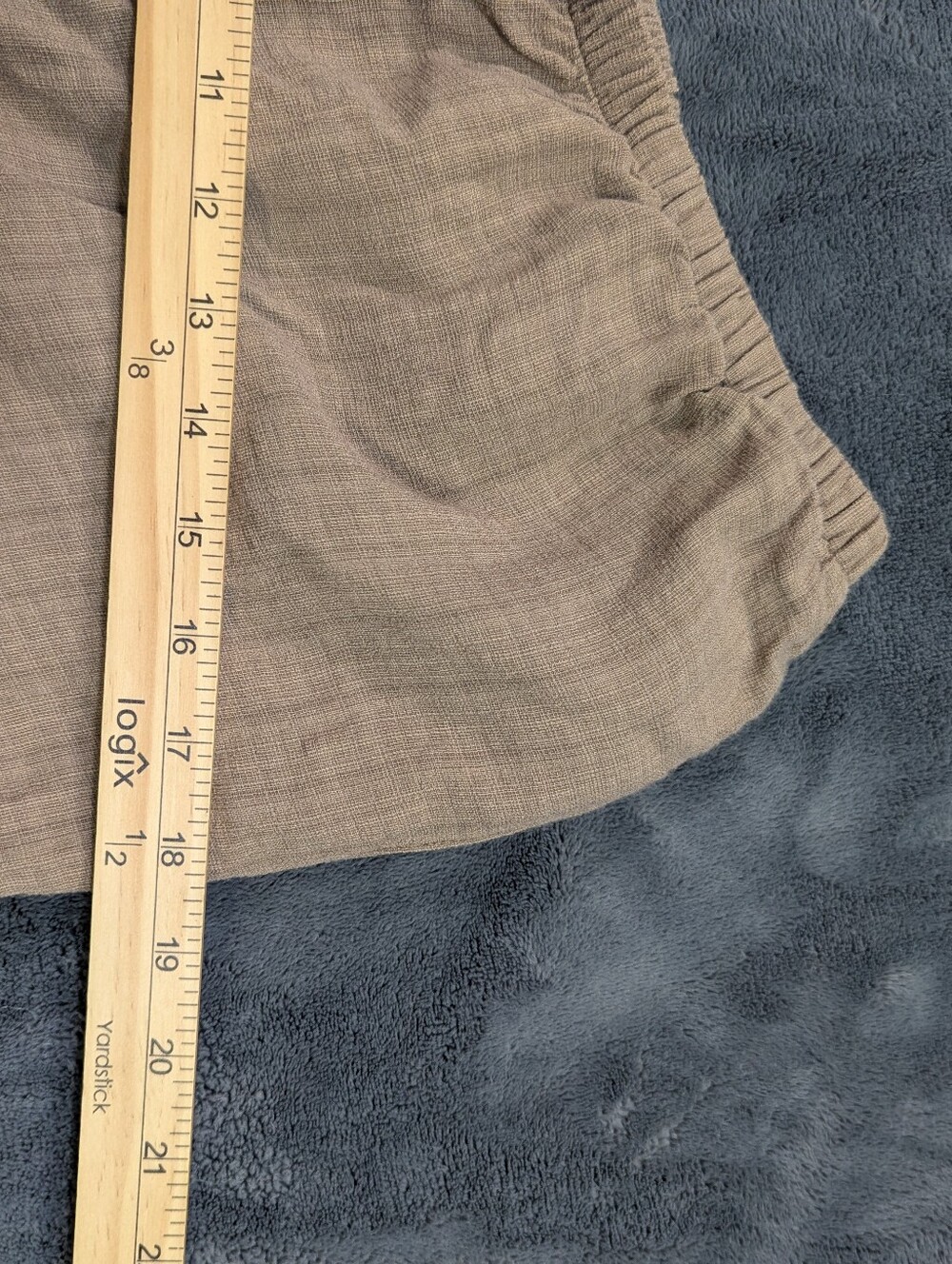 Eileen Fisher Puckered Organic Linen Wide Leg Pant Culottes Sz Medium Minimalist - Picture 6 of 9